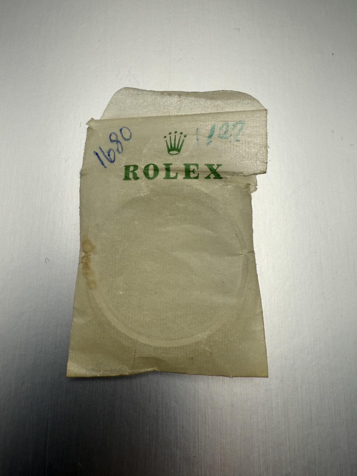 ROLEX 25-127 TOP HAT NOS CRYSTAL FOR 1680