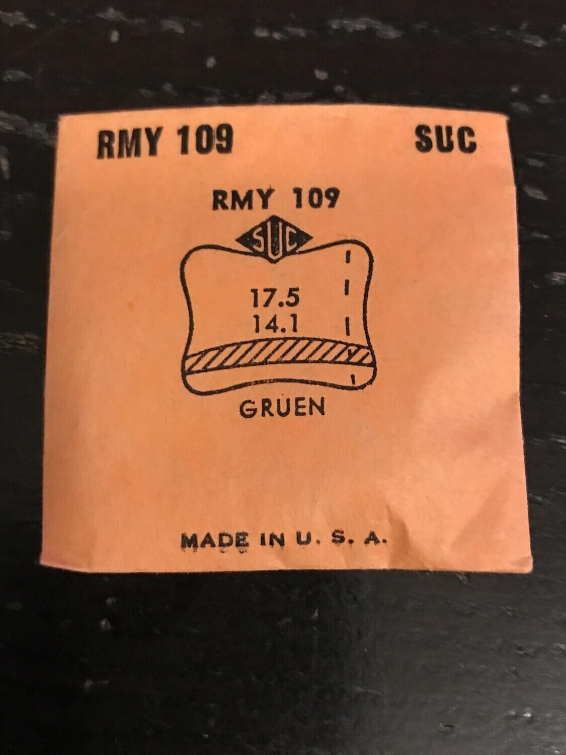 SUC Rocket Fancy Crystal RMY 109 for GRUEN – 17.5 x 14.1mm – New
