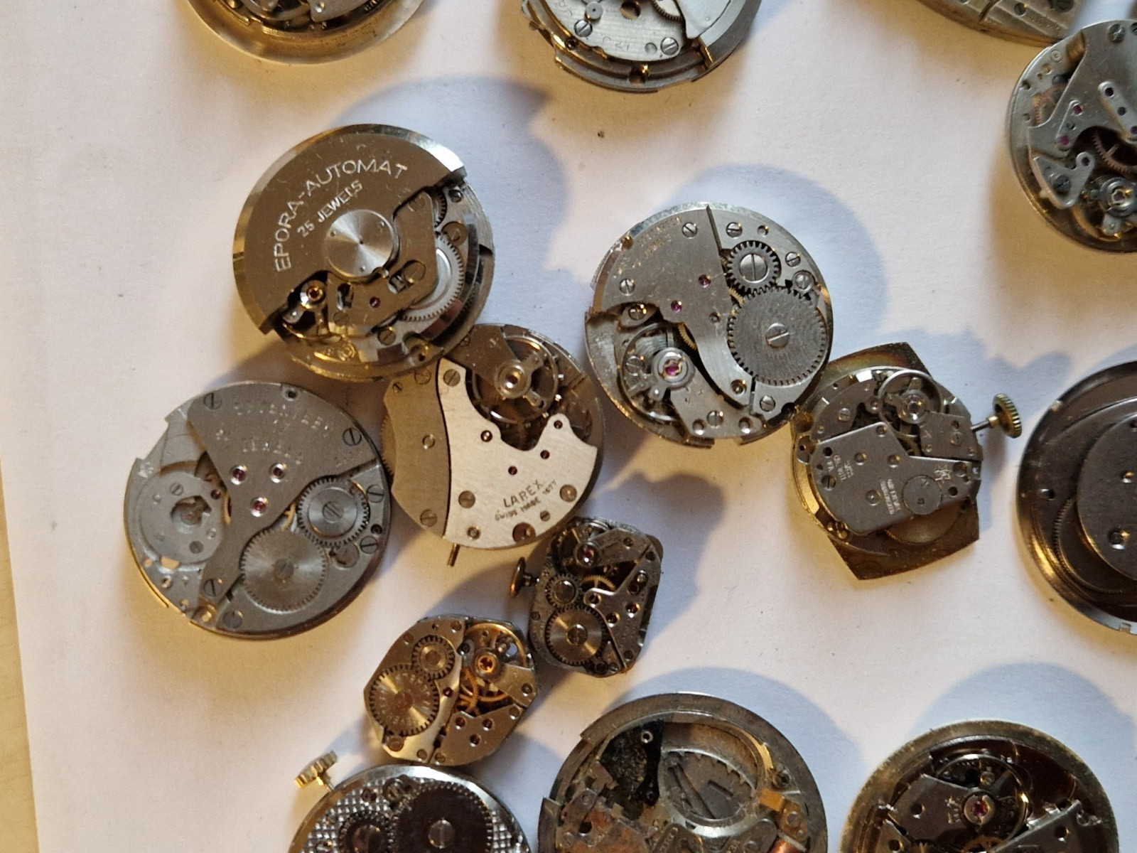 watchmaker movement lot timex rotary Eta Smiths Oris Balco camy mixed