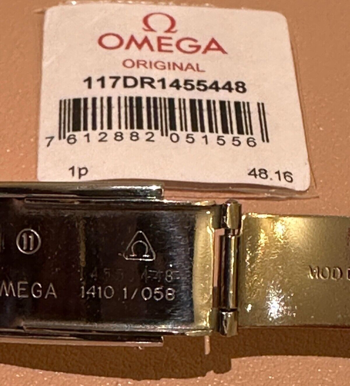Genuine Omega Deployment Deployant Clasp Buckle Bracelet 1455/448 117DR1455448