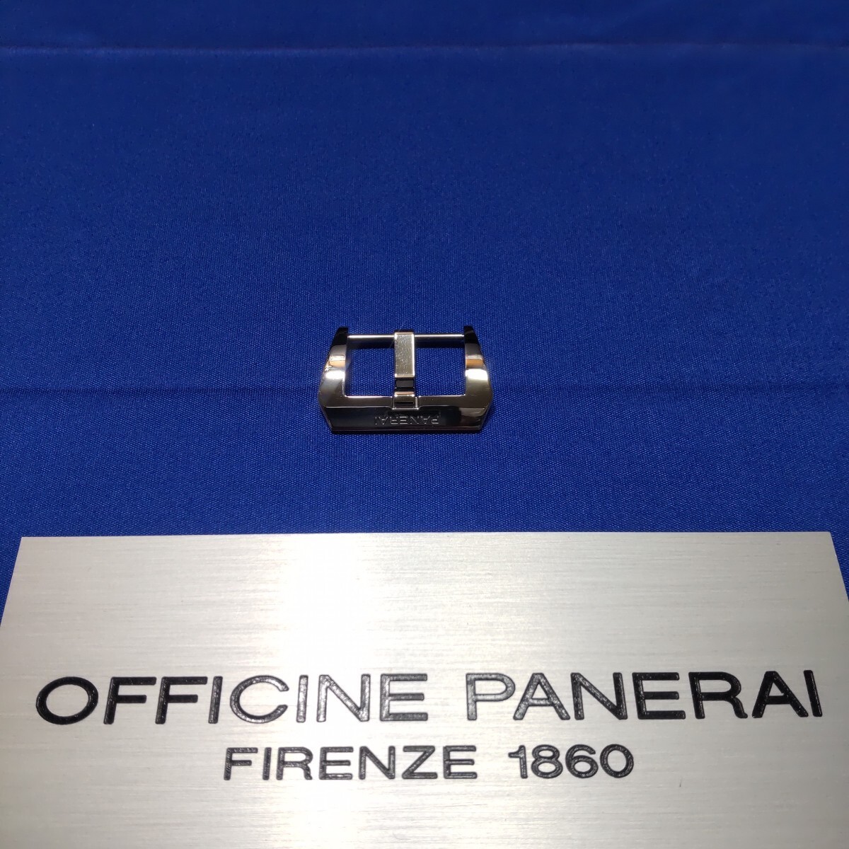 Genuine PANERAI PAV00625 Trapezoidal Polished Steel 22 mm BA Pin Buckle #510