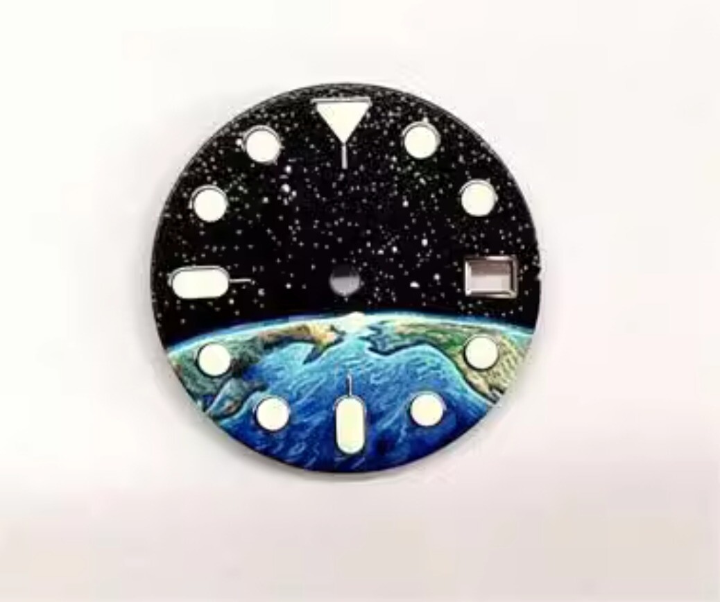 28.5MM Star Dial Full Green Luminous for NH70 Movement