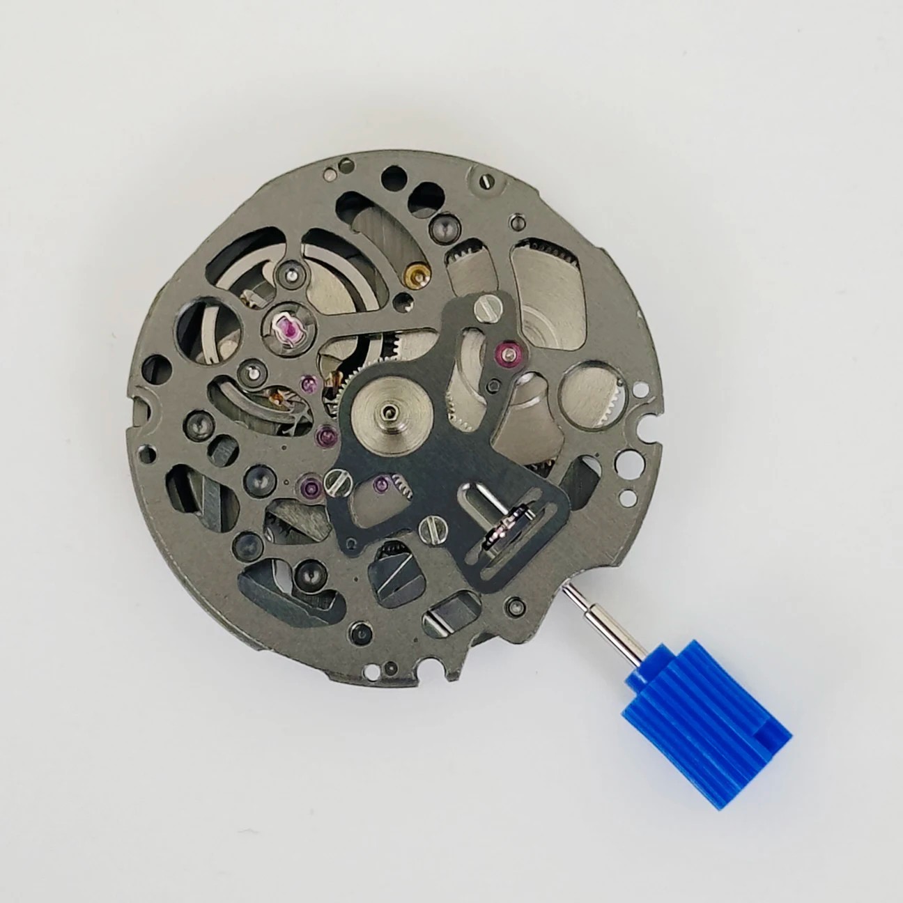 Genuine Seiko NH72A Black Skeleton Automatic Watch Movement 24J NH72 Japan +Stem