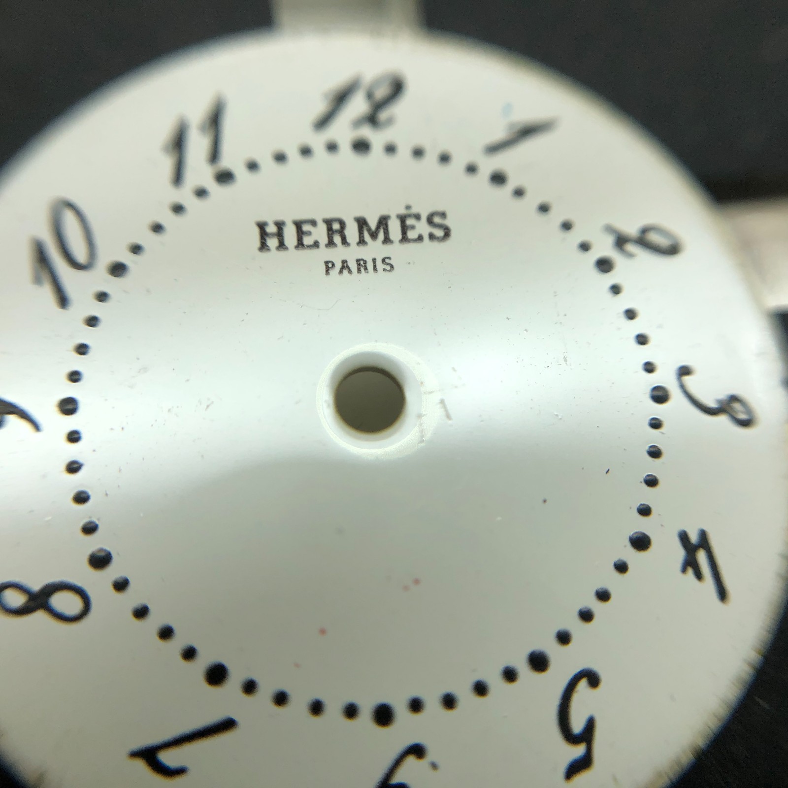 [w2466] HERMES DIAL Arceau 20mm Non date EX/VG