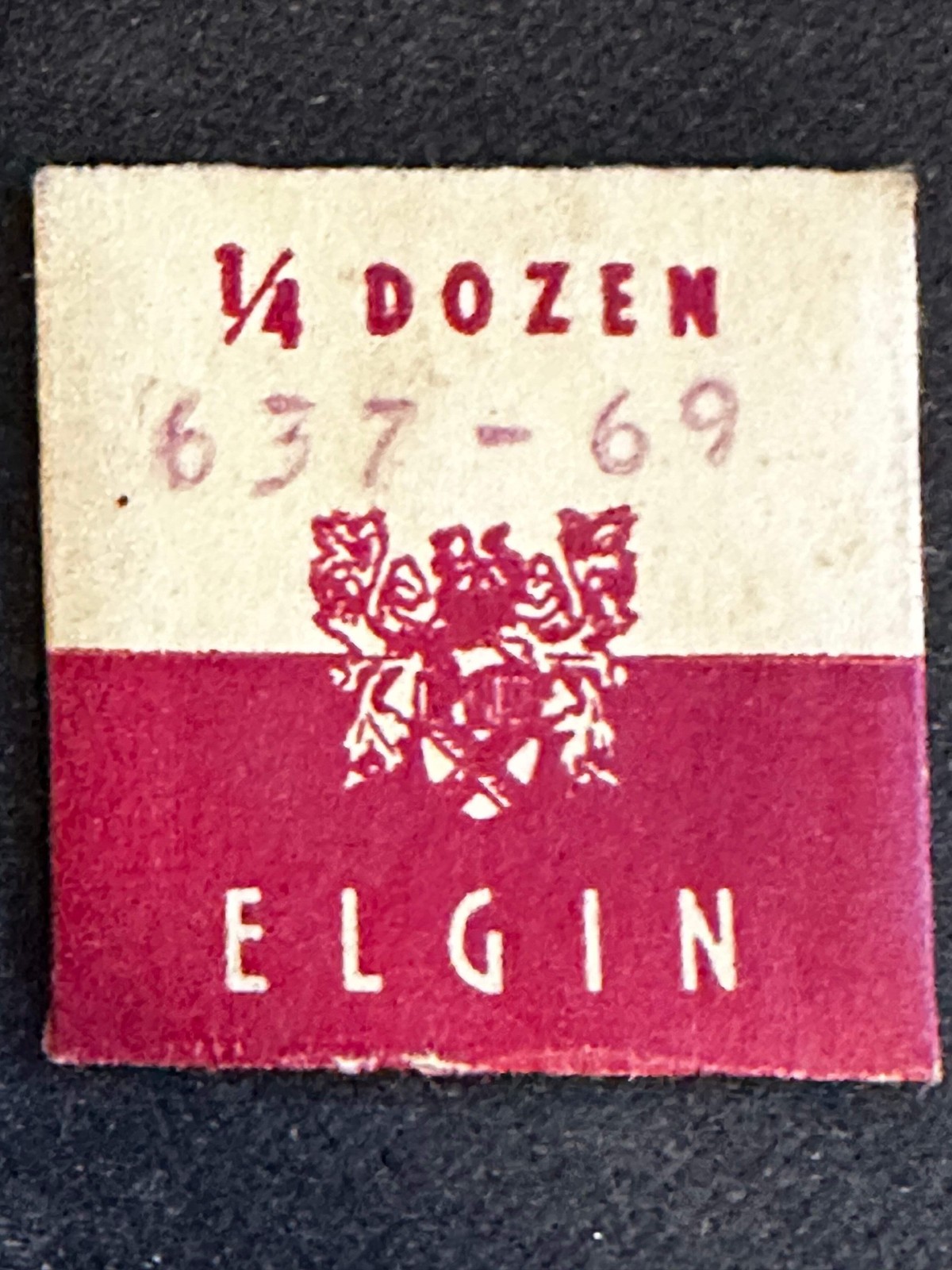 1/4 doz (3) Elgin Factory 8/0s Balance Hole Jewels No. 5250 Hole 8½ – New