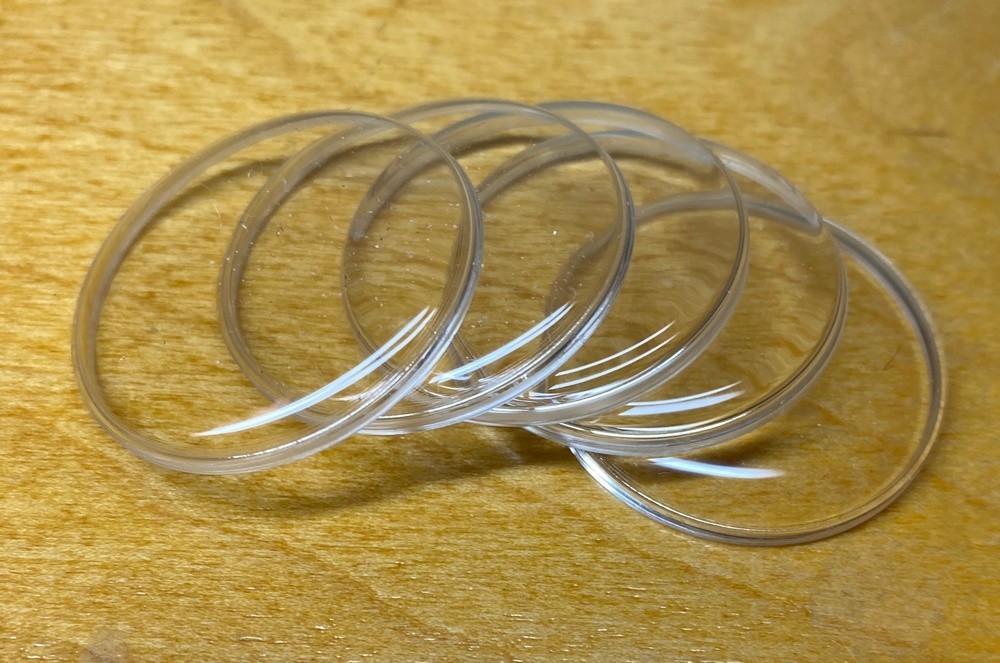 Diameter 30.6 mm USSR Watch Replacement round plastic glass 5pcs for Raketa
