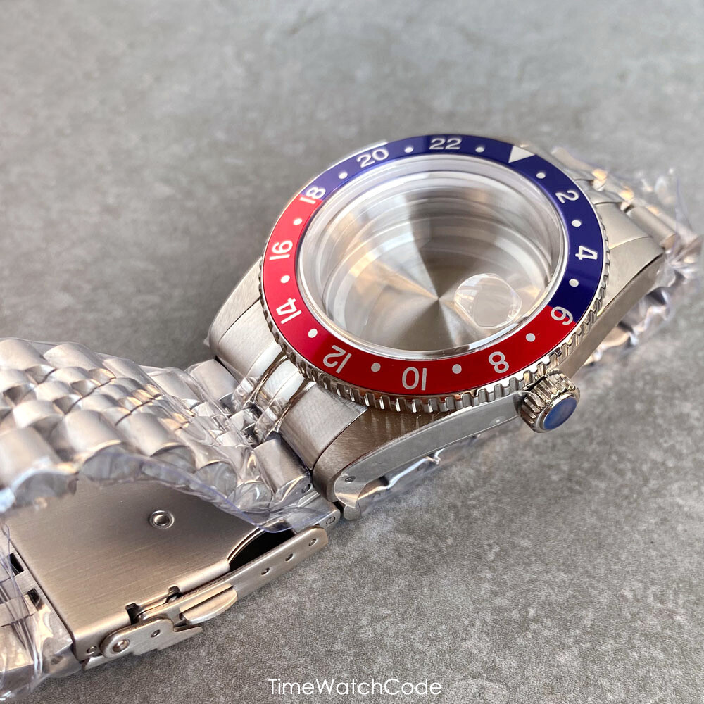 Diver Watch Case GMT Men Watch for NH34 NH35/36/38 ETA2824 PT5000 Sapphire 38mm
