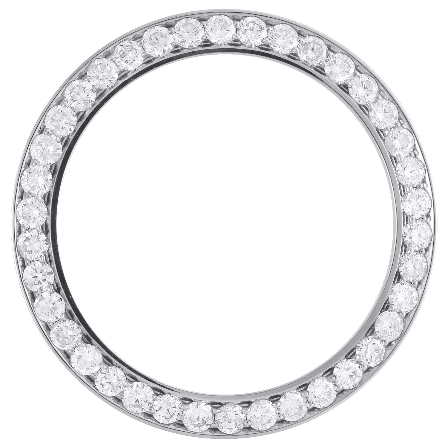 Round Diamond 10 Points Bead Set Bezel To-Fit 41mm Rolex DateJust II 3.80 CT.
