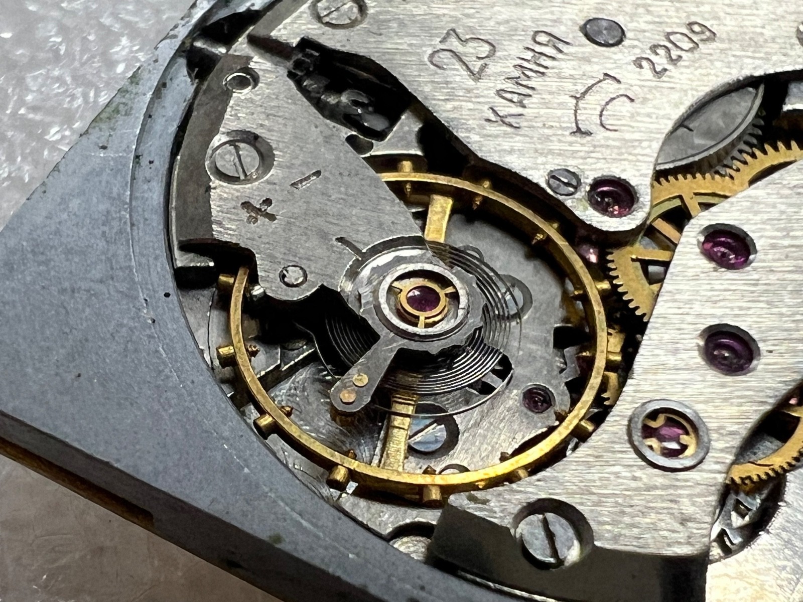 Watch movement USSR Raketa Cal.2209 plus Dial. For parts .