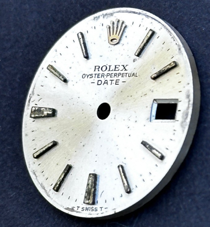Vintage Rolex Oyster Perpertual Date Watch Dial For 26mm Case 6517 6519 6917