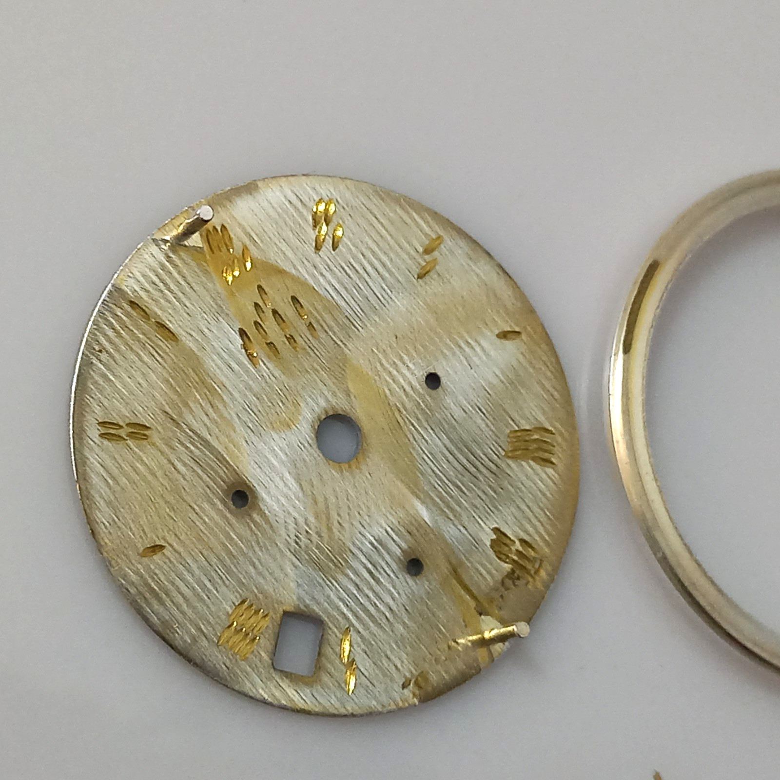 MINT COND DIAL HANDS & TACHYMETRE FOR EBEL LE MODULOR 1911 CHRONOGRAPH CAL 137