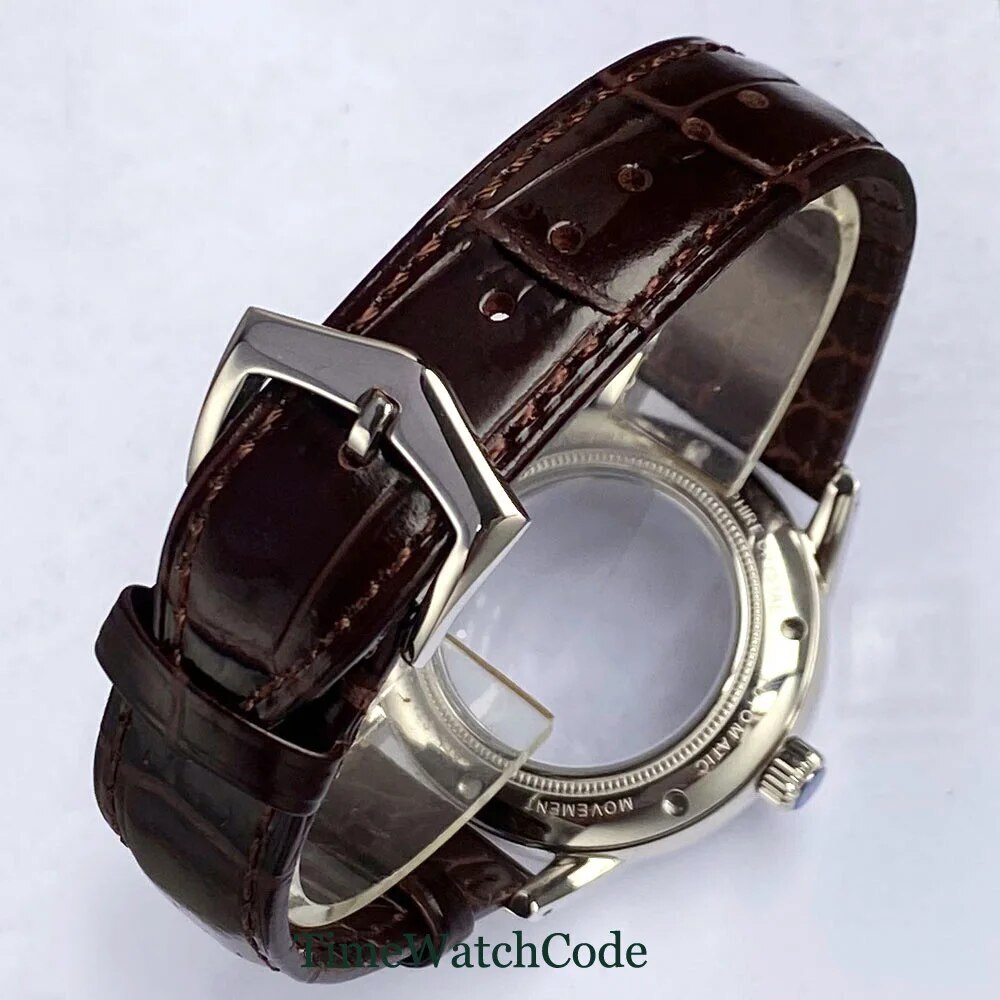 316L Watch Case for NH35 NH38 ETA2824 PT5000 10ATM Domed Sapphire Crystal 40mm