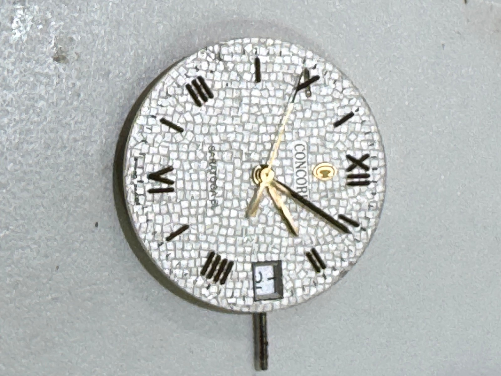 GENUINE CONCORD 6 JEWEL QUARTZ SARATOGA MOVEMENT & DIAL & HAND