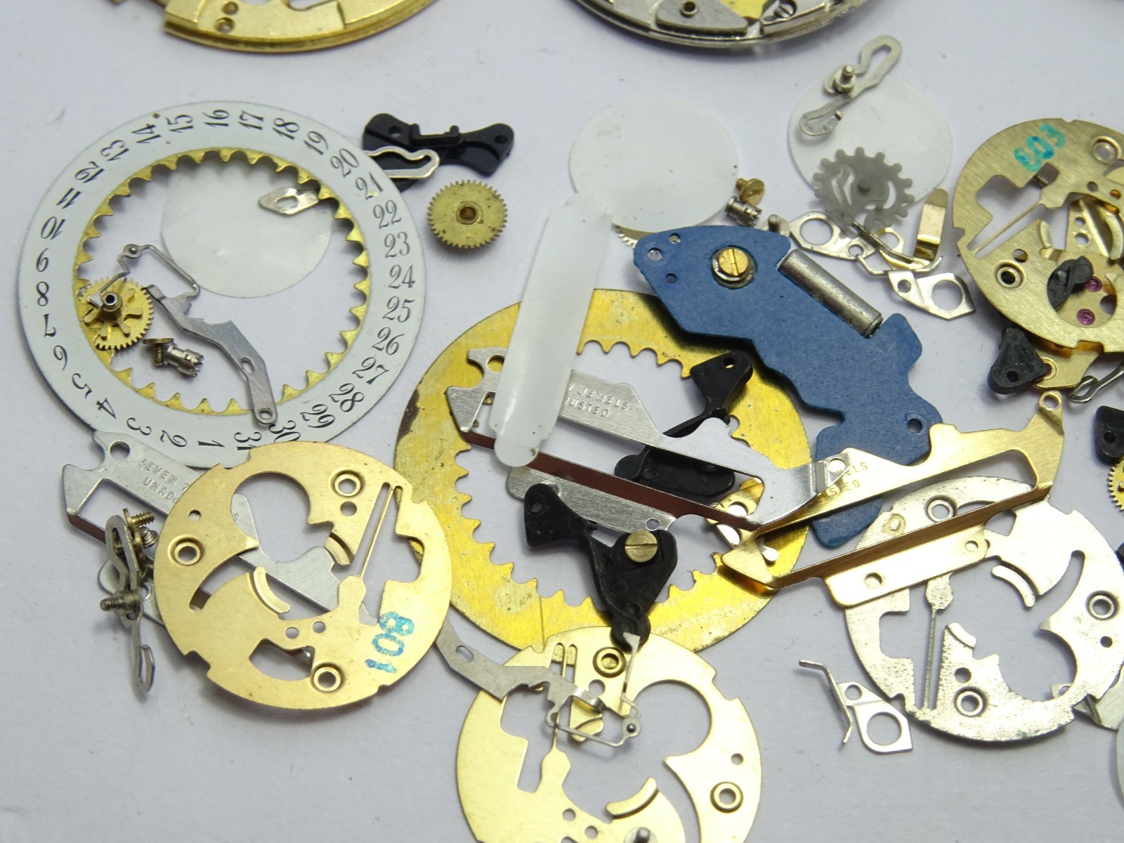 PUW 241 240 243 Watch Movement Spare Parts Stem Horology Watchmaker Date Wheel