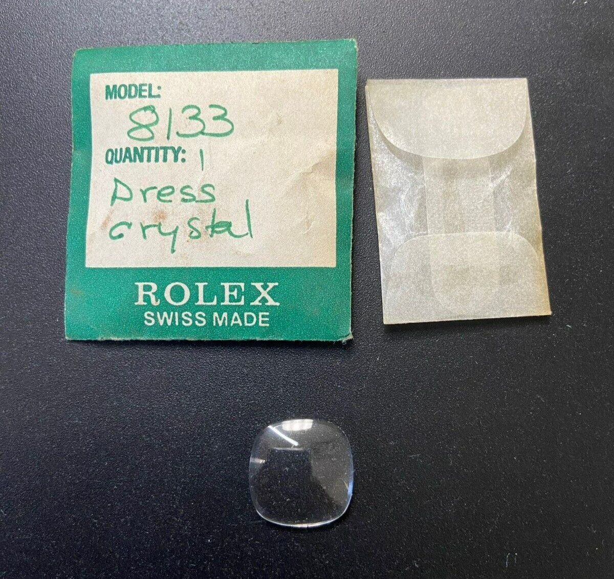 Rolex Watch Part #8133 1-Dress Crystal sold as-is NOS