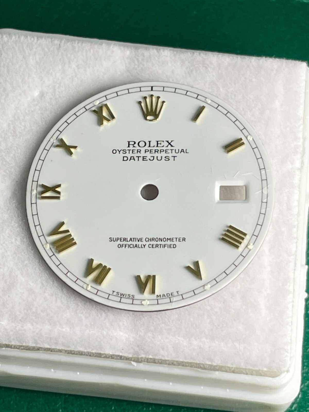 Factory Original Rolex 16233 16013 116233 White Porcelain Dial for 36mm Datejust