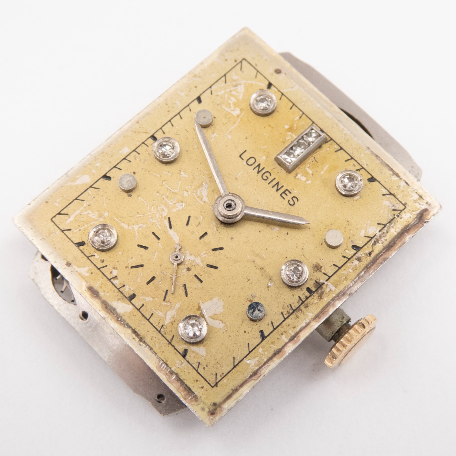 Vintage Longines Caliber 9L 17-Jewel Wristwatch Movement, Runs