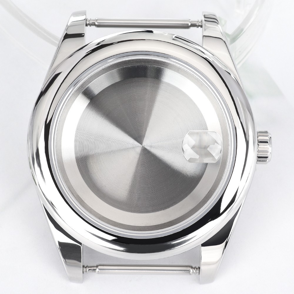 FEIYASHI Domed Bezel Sapphire 39mm Oyster Aviator Watch Case For Seiko NH35 NH36