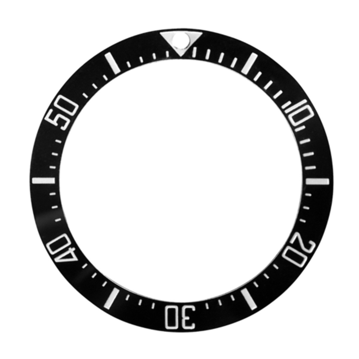 BLACK CERAMIC BEZEL INSERT FOR 44MM ROLEX DEEPSEA 116660 126600 136660 BLUE LUM