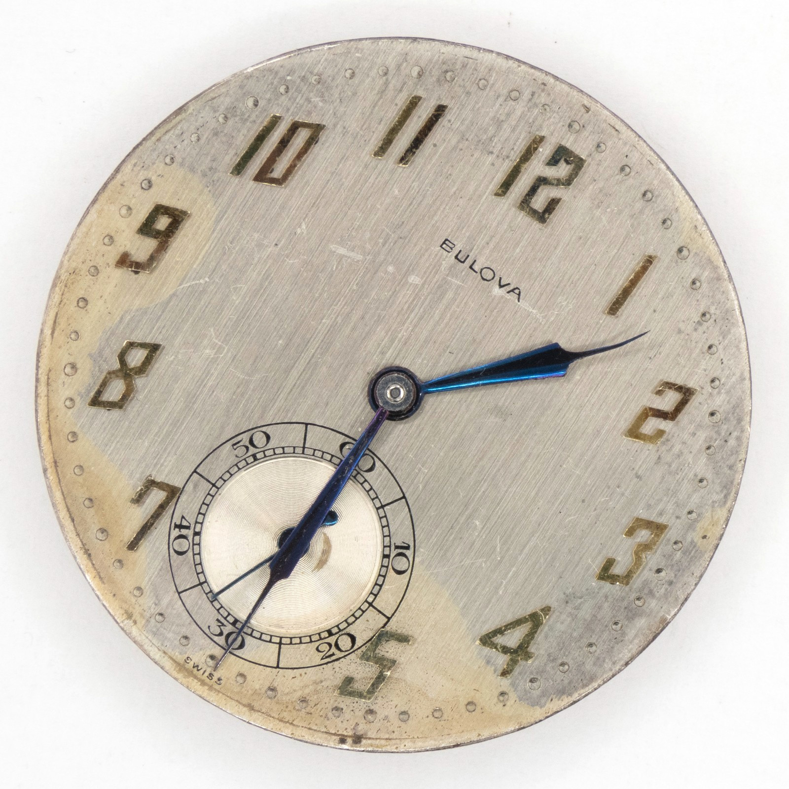 Bulova Phantom 1264 21-Jewel Antique Pocket Watch Movement