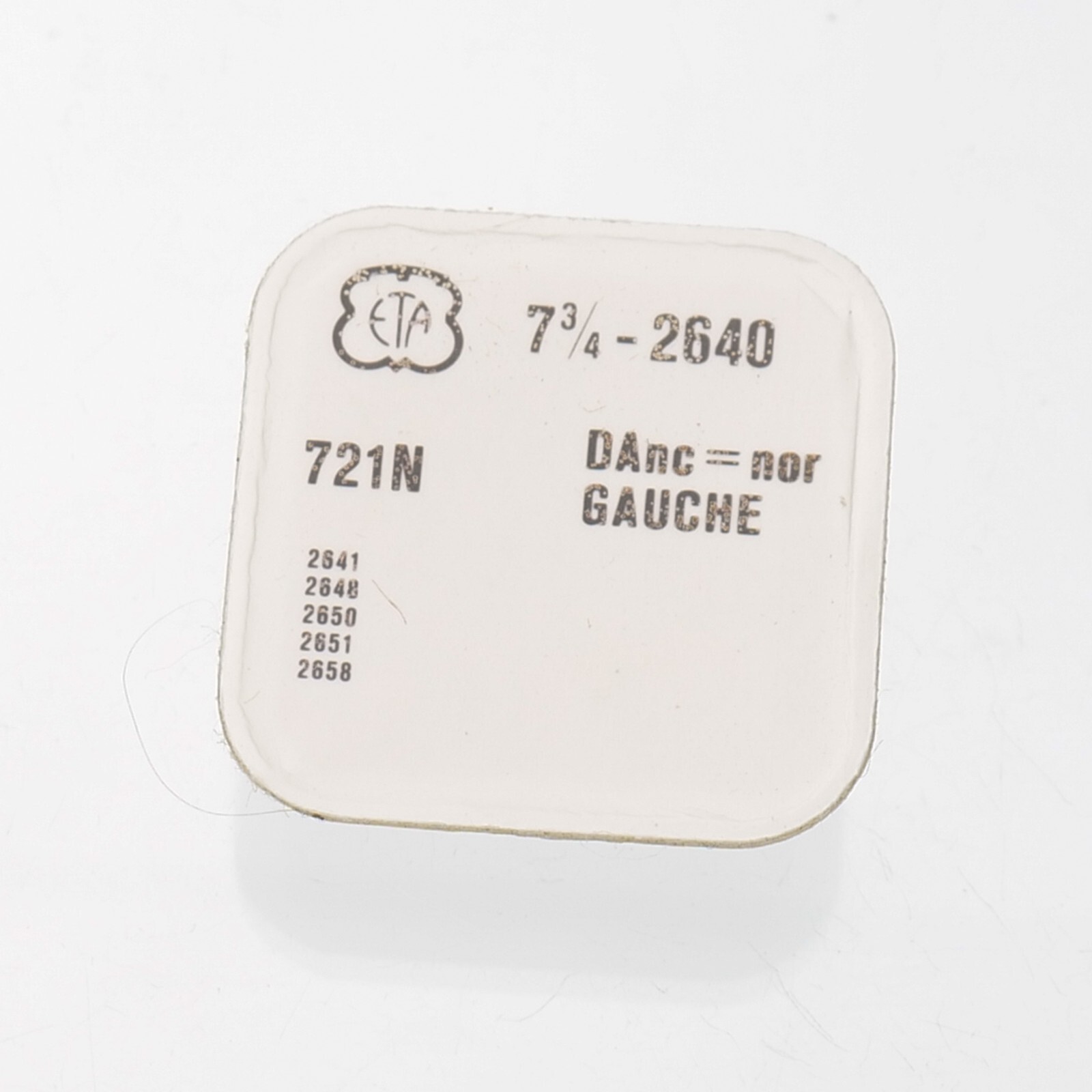 ETA 2640, 2641, 2648 Bestfit 721/2055 Balance Complete Watch Part New Stock