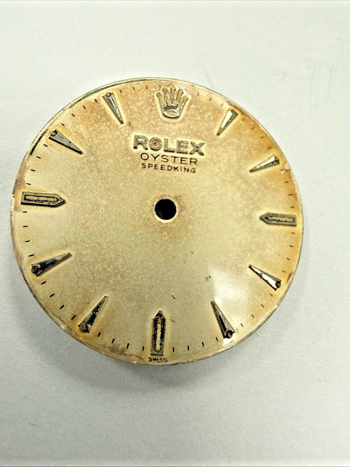 Rolex Vintage Beyeler Speedking Tropical 23.6mm Dial item# e12426