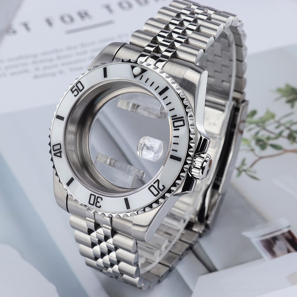 40mm Oyster Perpetual Watch Case Jubilee Bracelet 10ATM For Seiko NH35 Movement