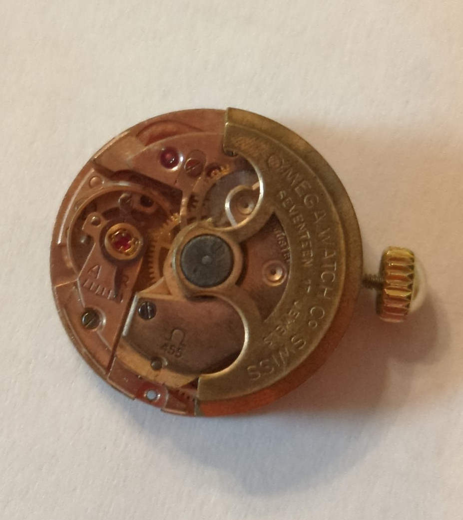 OMEGA AUTOMATIC MOVEMENT CAL 455 FOR OMEGA LADYMATIC WATCH 17 JEWELS- WORKING