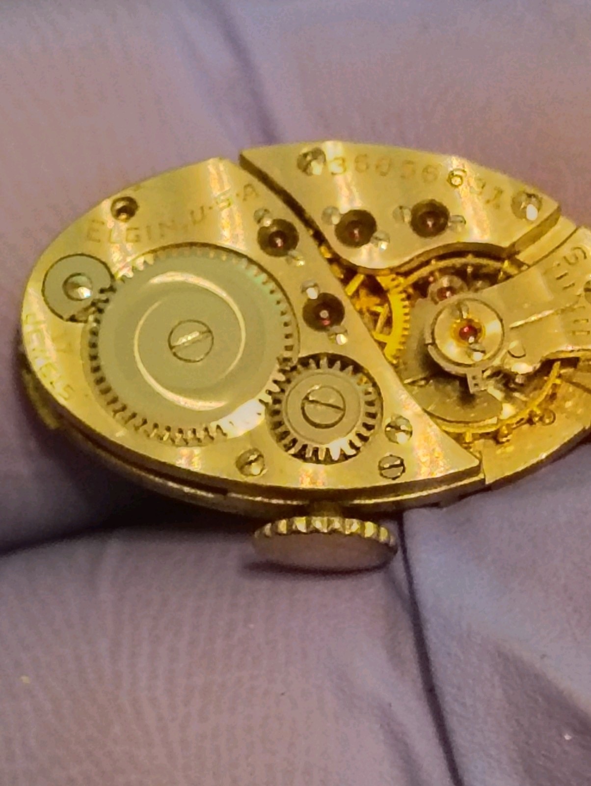 Vintage 1935 Elgin Grade 512 Ladies Watch Movement for Parts