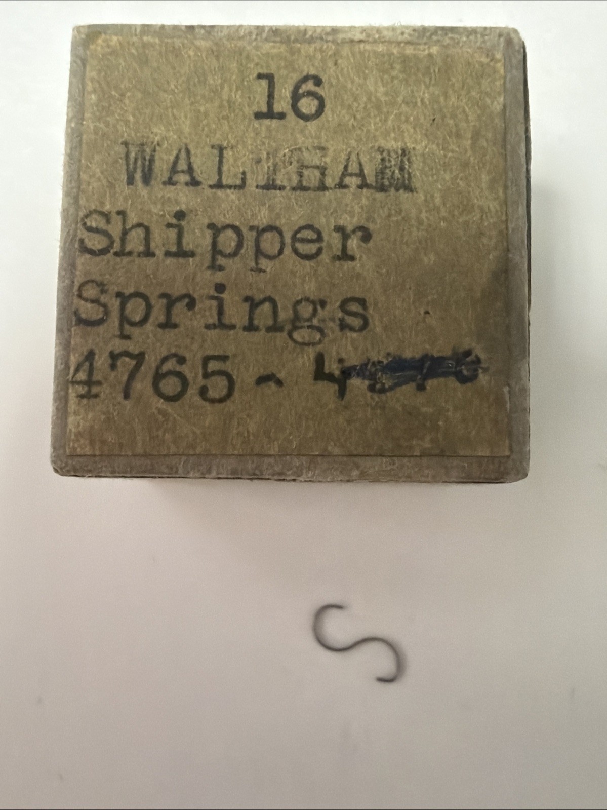 Waltham 16s Set Lever Spring #4765 – NOS