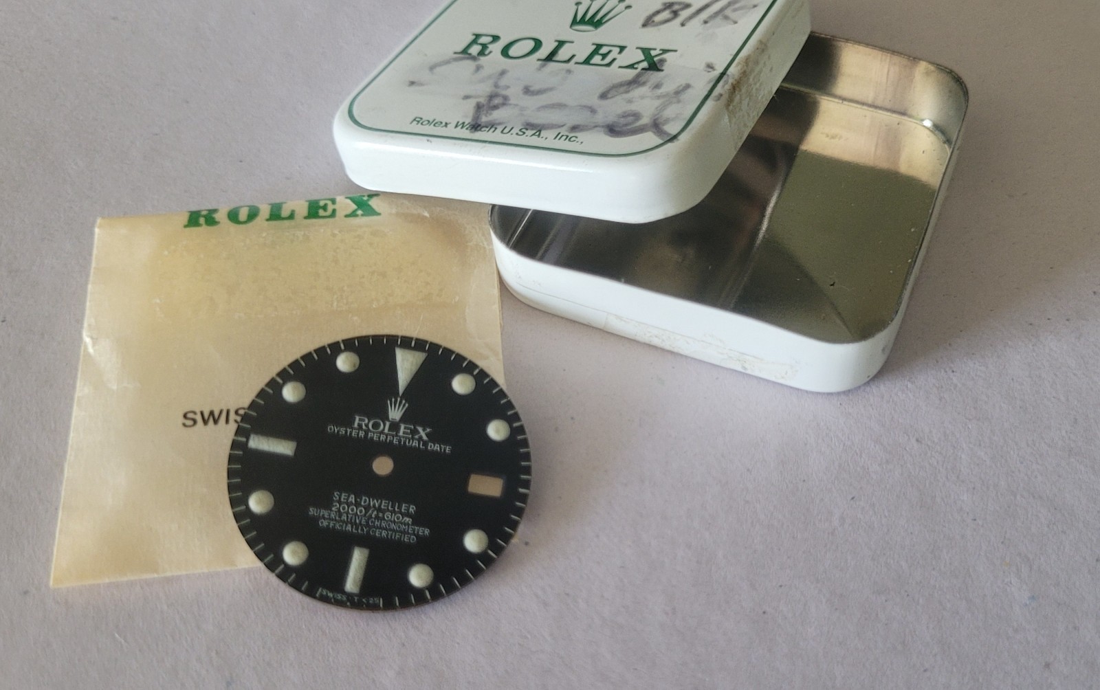 Rolex 100% genuine vintage Sea-dweller 1665 dial in great shape,see all pictures