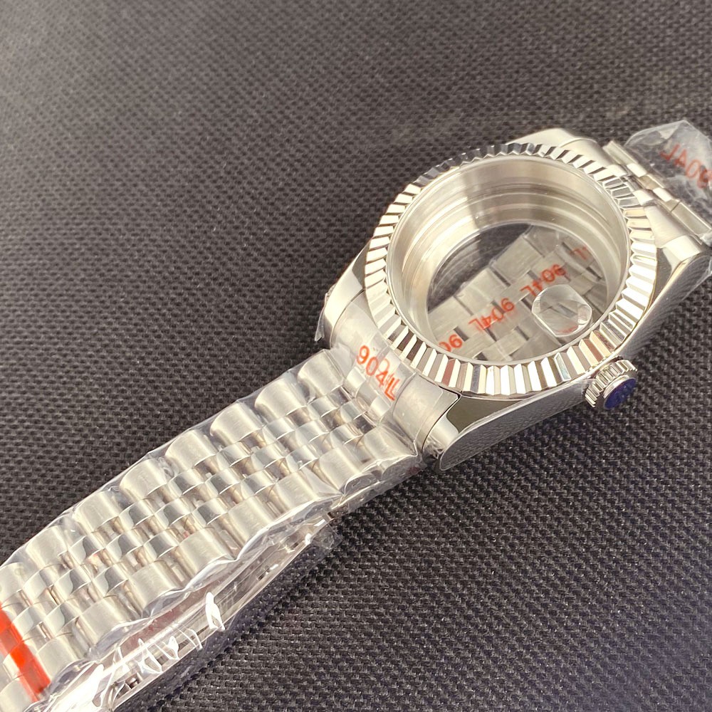 200M Dive 36mm 39mm Fluted Watch Case Sapphire Fit NH35 PT5000 Stainless Steel