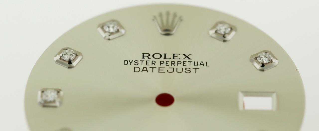 Original Men’s Rolex Datejust 36mm 116200 116234 Silver Diamond Dial S/S #A10