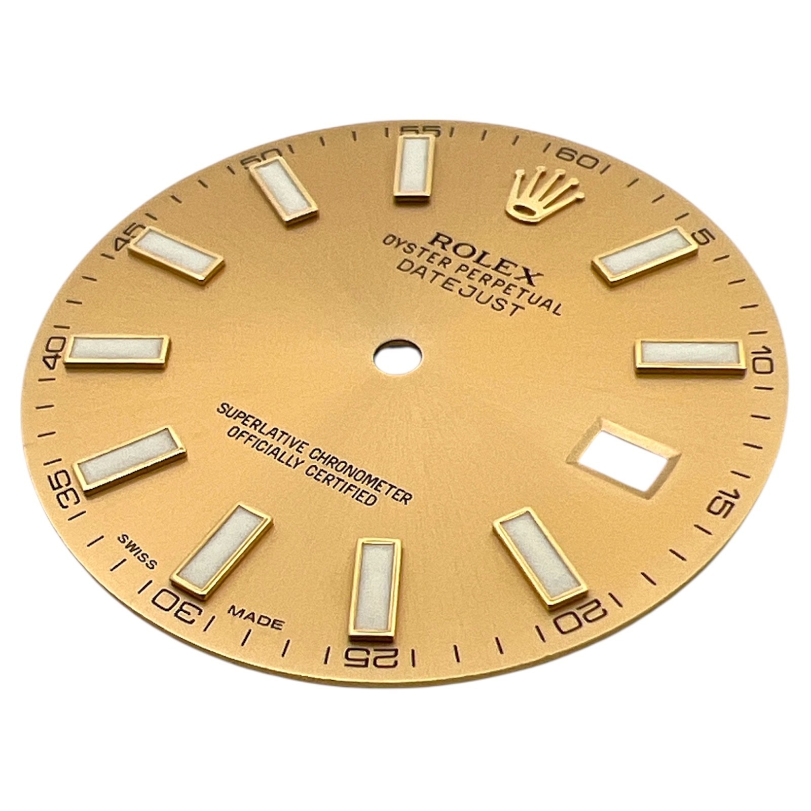 Genuine Rolex Oyster Perpetual Datejust 41mm Dial Champagne Gold 116333