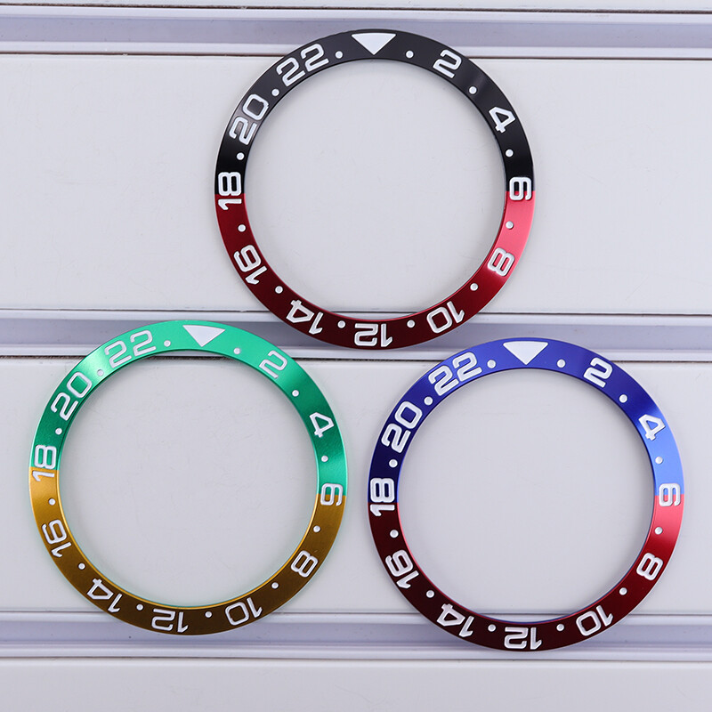 38mm X 30.7mm X 1.8mm Ceramic bezel Suitable For Modifying GMT Bicolor bicolor
