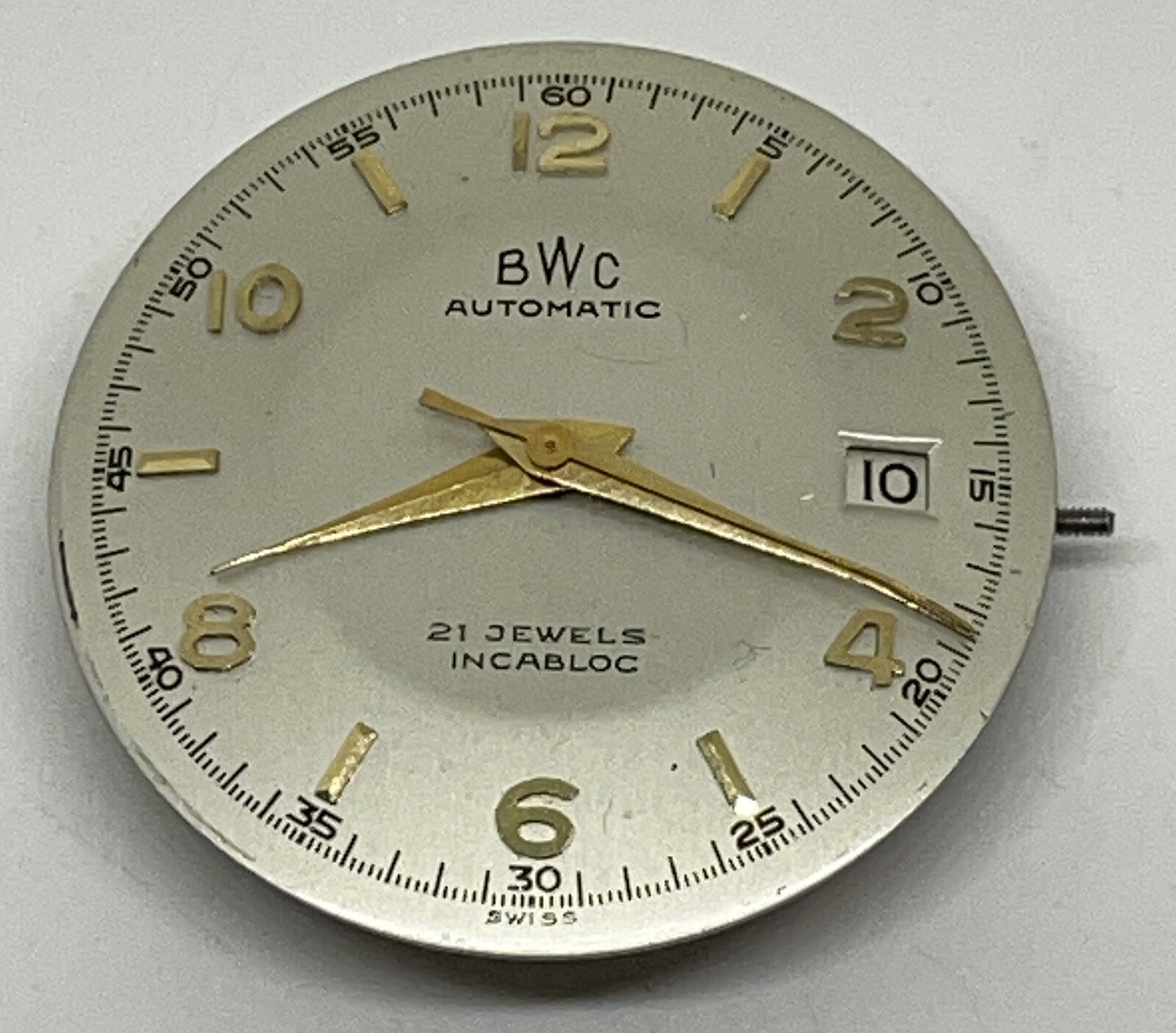 BWC AUTOMATIC MOVEMENT/BUTTES WATCH CO 21 Jewels Incabloc Swiss Runs