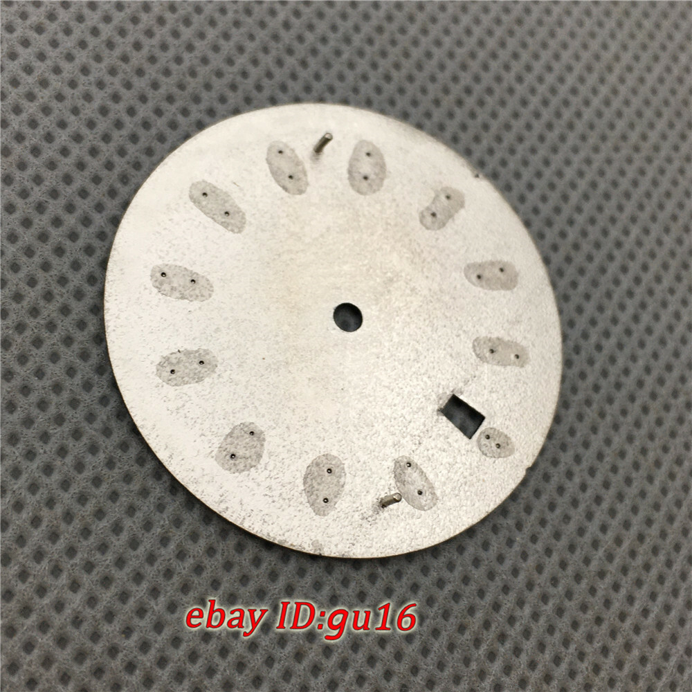 33.3mm black blue green silver watch dial luminous dial fit NH35 NH36 movement