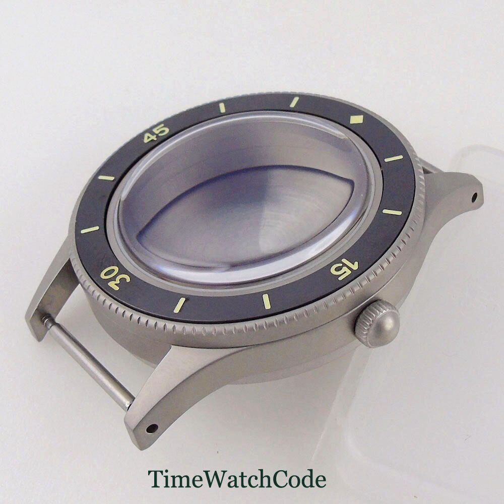 40mm Watch Case AR Domed Mineral Glass for NH35 NH36 ETA2824 PT5000 Super Lume