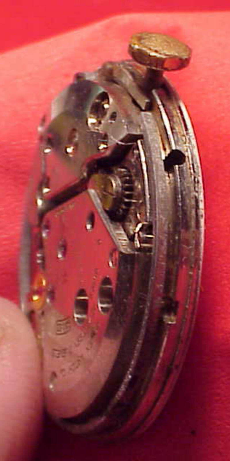 Armbandwecker Gruen 920 SS Duotone Pierce 135 ALARM WRISTWATCH MOVEMENT ONLY