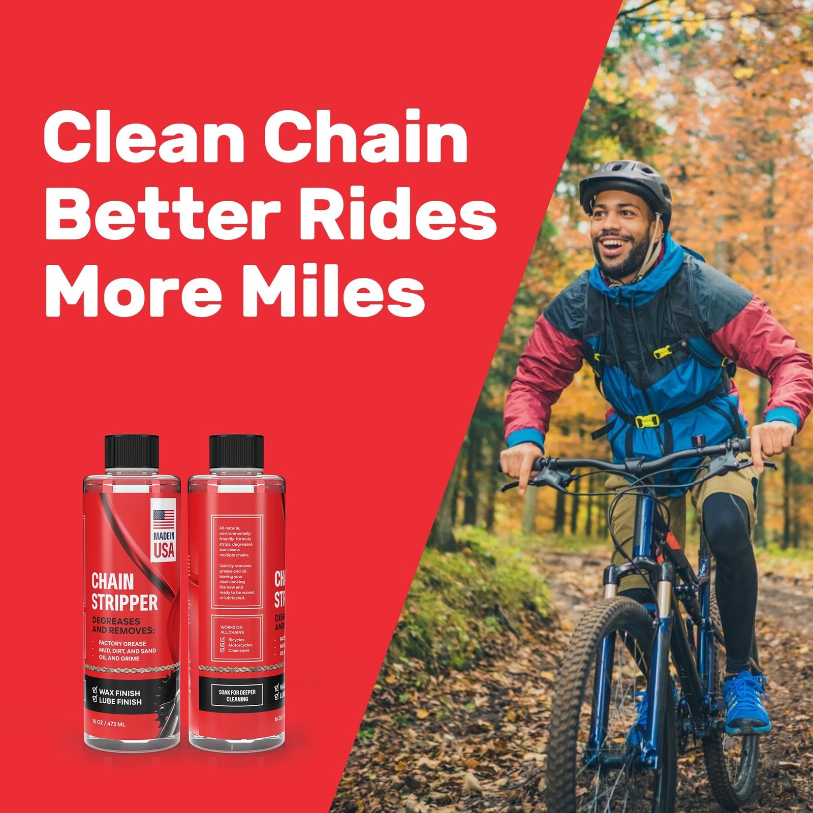 Professional Bike Chain Stripper + Degreaser – 16oz Chain Cleaner & Wax Prep,…