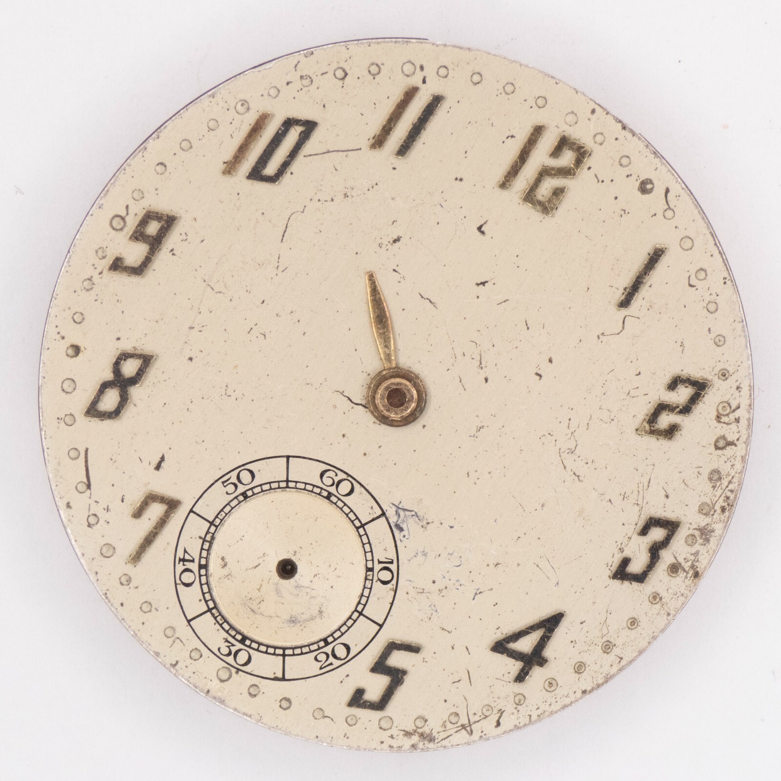 Wheeler 38.6 x 5.2 mm 17-Jewel 3-Adjustment Antique Pocket Watch Movement, Runs