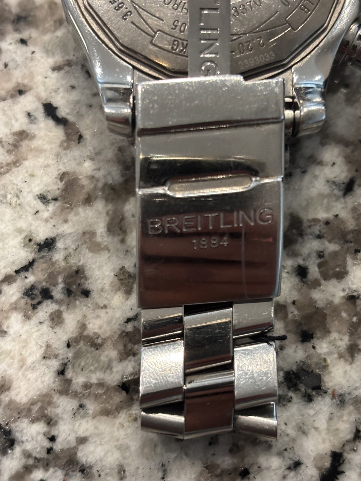 Breitling Mens Super Avenger II 48mm Diamond Bezel w/ Papers FOR REPAIR (Stem)