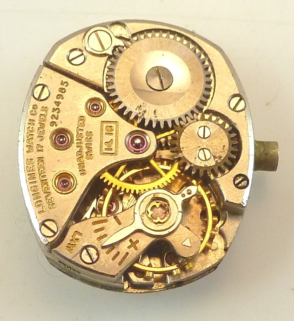 Vintage Longines 14.16 LDS Wristwatch Movement – Parts / Repair Good Balance