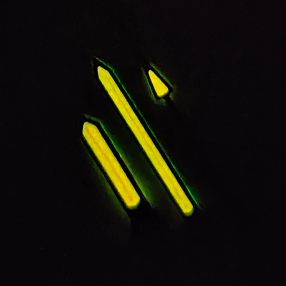 Watch Hands Blue Yellow Luminous for NH35 NH36 4R 7S Automatic Movement