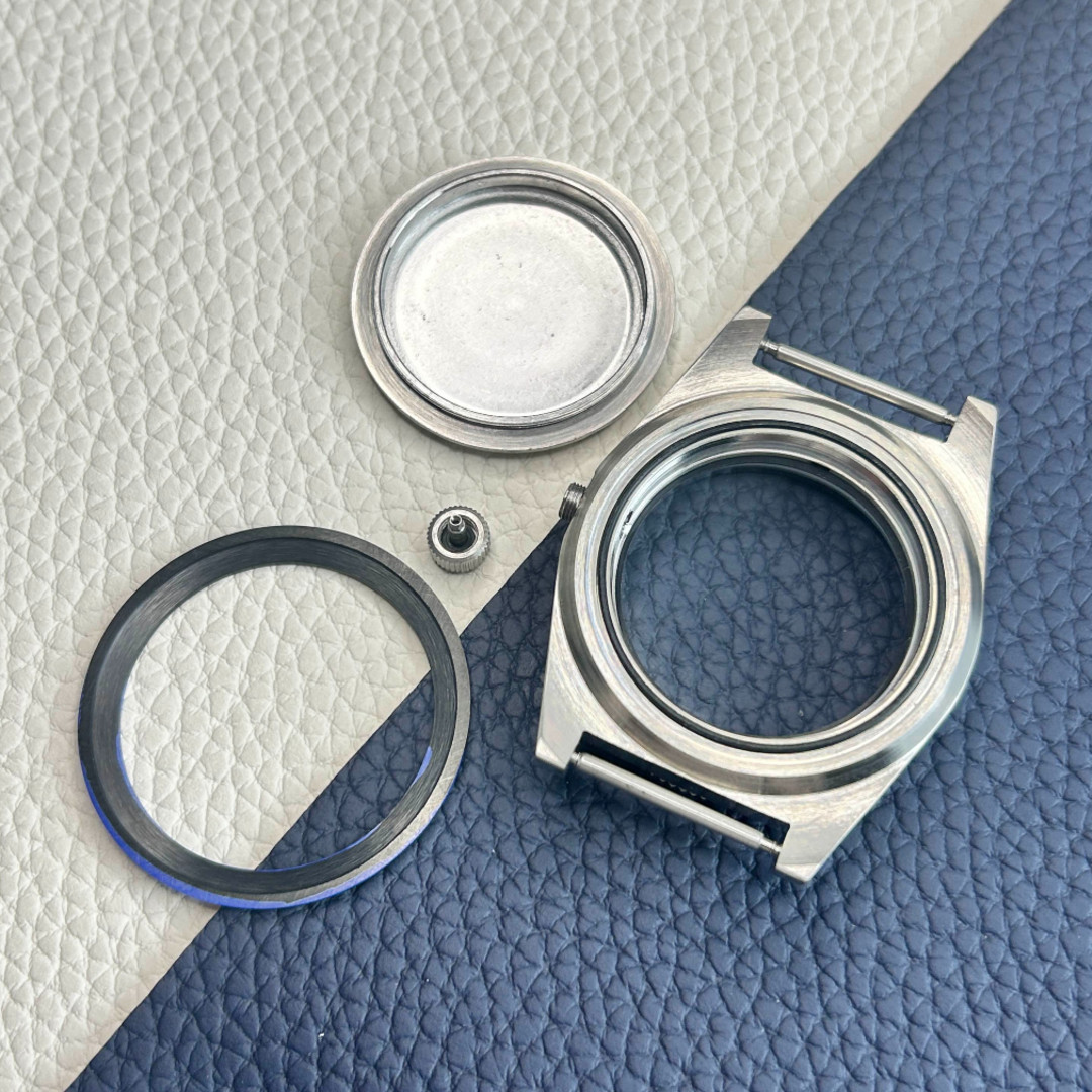 Water Resistance Blue 40mm Watch Case Drilled Lugs Steel Mod Fit NH34 NH35 NH36