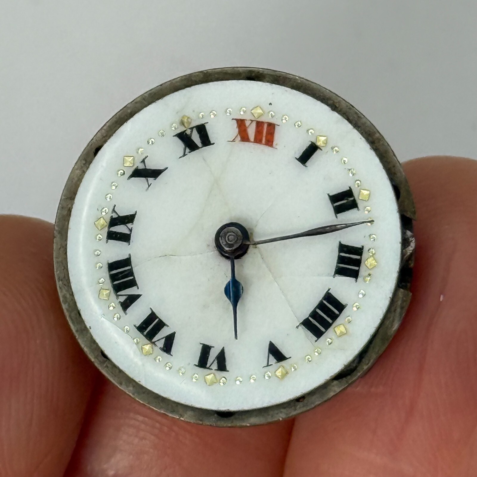 Lanco Watch Movement 15 Jewels Swiss Manual Wind Vintage Parts 21.9mm