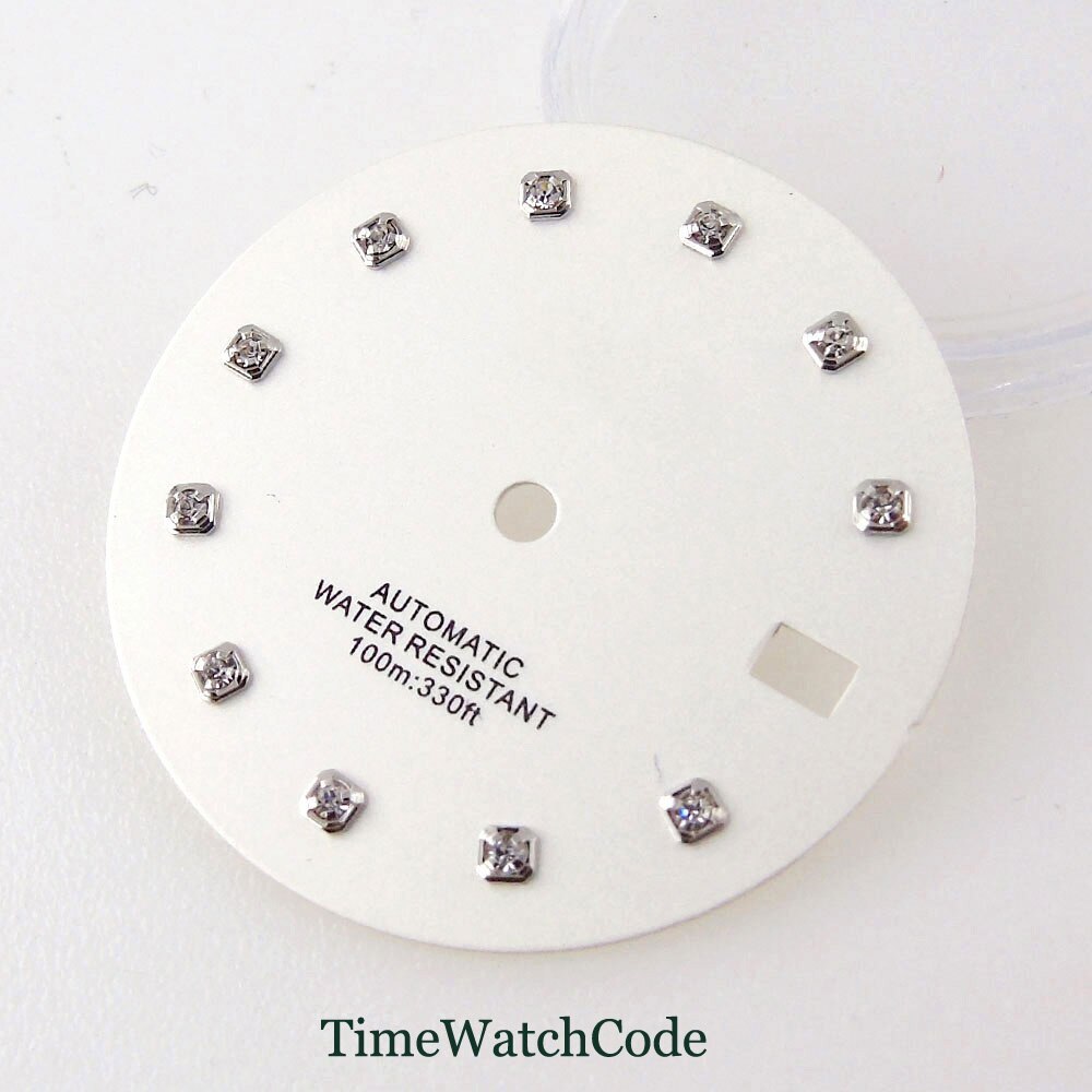 Fit NH35 Automatic Movement 29mm Watch Dial Watch Face Datejust Diamond Index