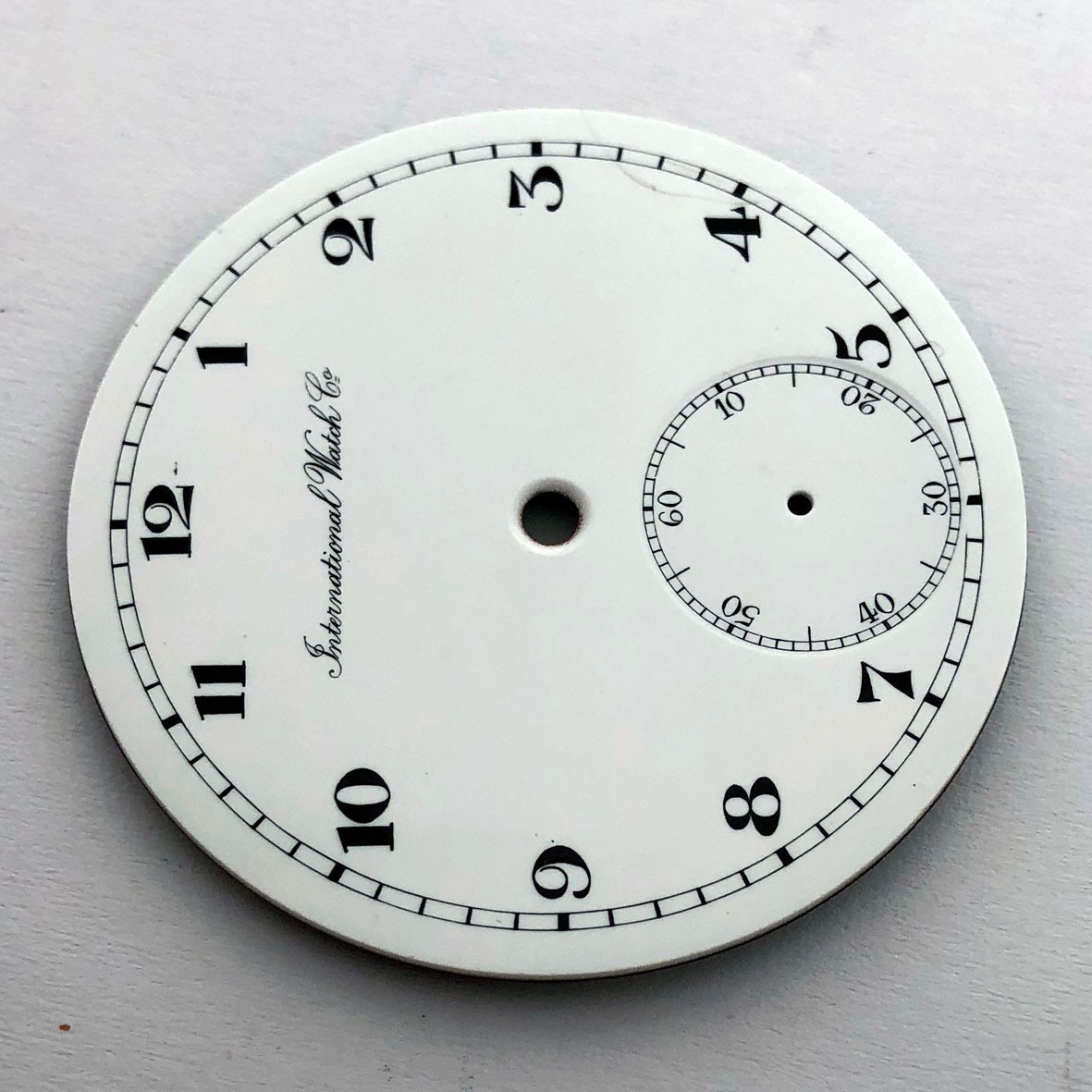 Rare Swiss ANTIQUE Original Enamel DIAL International Watch Co Schaffhausen IWC