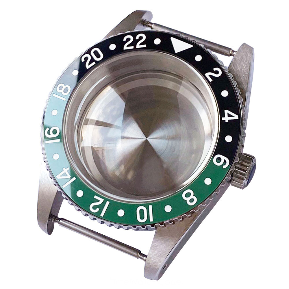 Dive GMT Watch Case for NH34 NH35 NH36 NH38 NH70 ETA2824 PT5000 Sapphire Crystal