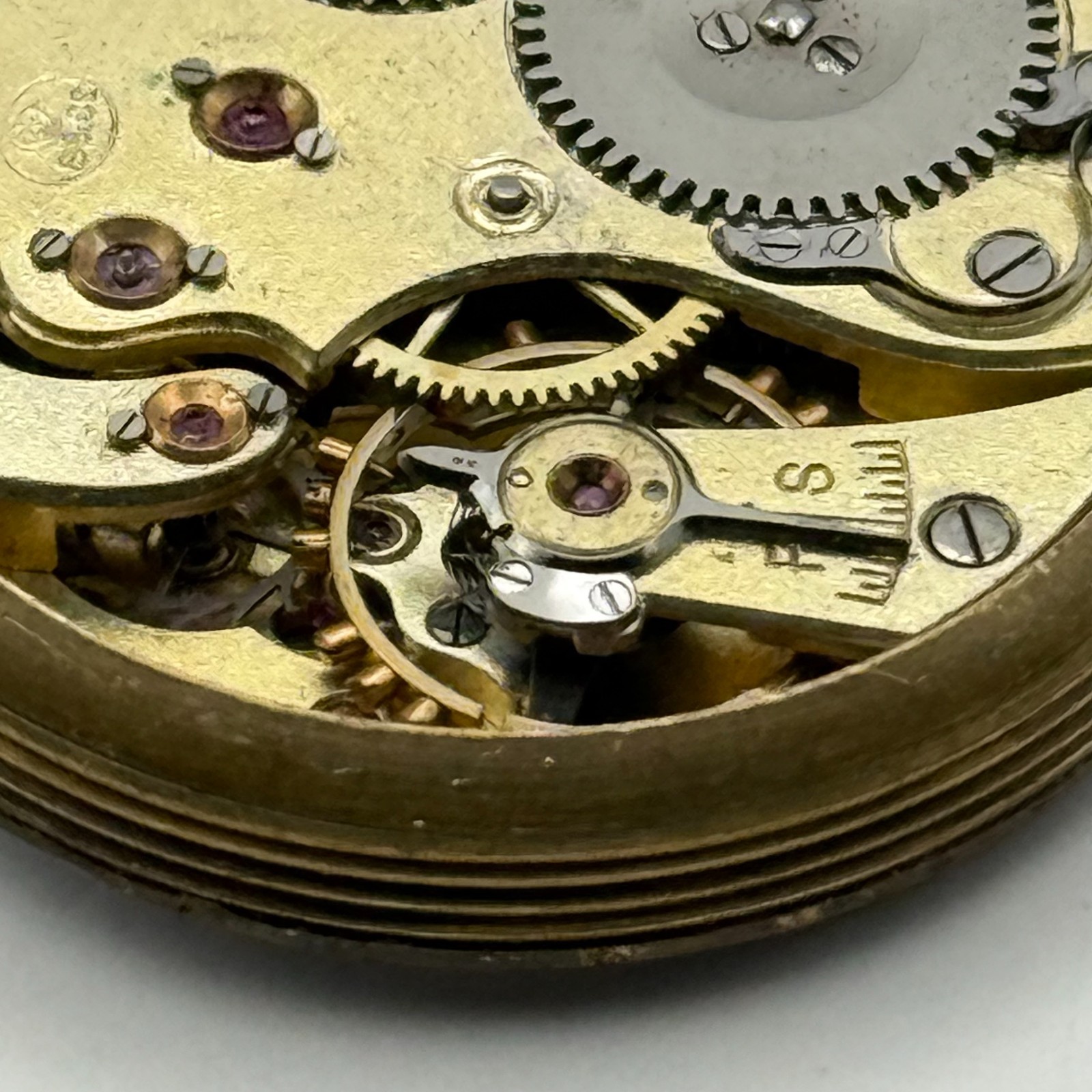 IWC Borgel Trench Watch Movement Peerless High Grade S&Co Manual Parts 29.6mm